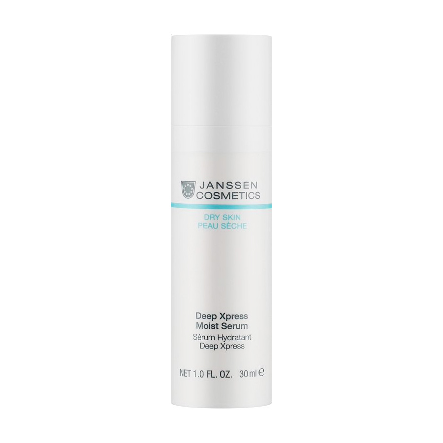 Миттєво зволожувальна сироватка для обличчя Janssen Cosmetics Dry Skin Deep Xpress Moist Serum, 30 мл